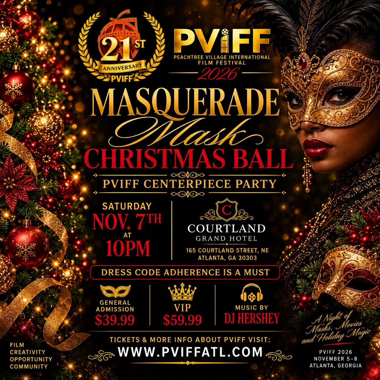 Masquerade Christmas Ball